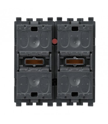 Zwei Up-and-Over-Tasten mit Vimar Eikon R20527 Jalousien