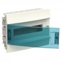 ABB Unterputz-Schaltschrank 12 Module IP41 Tür blau petrol weiß 41A12X12