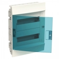 ABB Unterputz-Schaltschrank 24 Module IP41 Tür blau petrol weiß 41A12X22