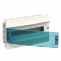 ABB Unterputz-Schaltschrank 18 Module IP41 Tür blau petrolweiß 41A18X12