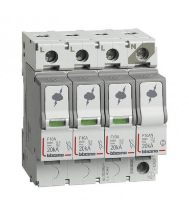 Bticino T2 20KA 3P+N F10AS4 Überspannungsableiter