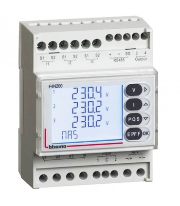 Bticino multifunktionale elektronische Messeinheit F4N200