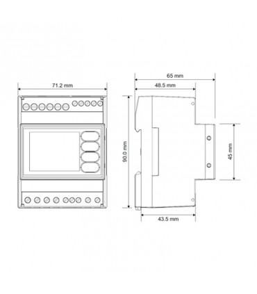 Bticino multifunktionale elektronische Messeinheit F4N200