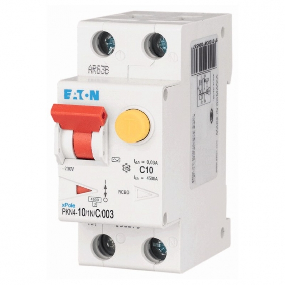Eaton 10A 1P+N 30MA Leitungsschutzschalter AC Typ 4.5K 236933