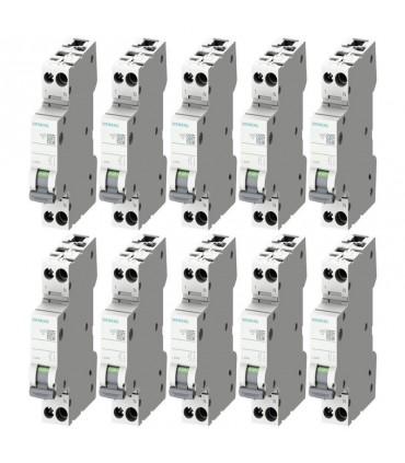 Siemens Leitungsschutzschalter Kit 20A 1P+N 4,5KA C Kurve 1 Modul 5SL30207