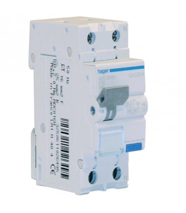 Hager FI- und LS Schalter Kit 1P+N 30MA 16A ADC816H