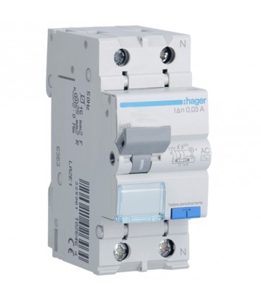 Hager FI- und LS Schalter 1P+N 30MA 20A ADC820H