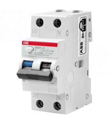 Abb FI- und LS Schalter Kit DS201LH 16A Kurve C 30mA AC DS201LHC16AC30