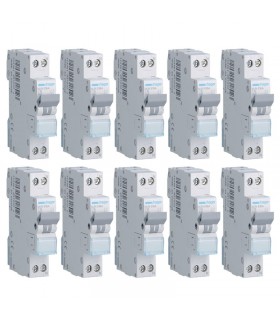 Hager Kit Leitungsschutzschalter 1P+N 16A 4,5KA C 1 Modul MJN516A