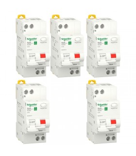 More about Schneider 2 Module FI- und LS-Schalter Kit 10A 1P+N 30MA AC 4.5KA R9D60610