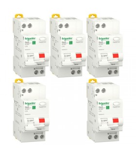 More about Schneider 2 Module FI- und LS-Schalter Kit 16A 1P+N 30MA AC 4.5KA R9D60616