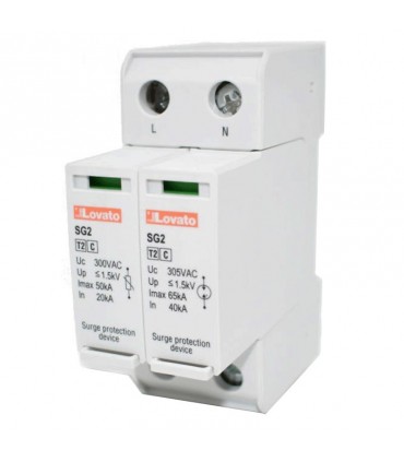 Lovato Überspannungsableiter Typ 2 20KA 1P+N Patrone SG21NA300