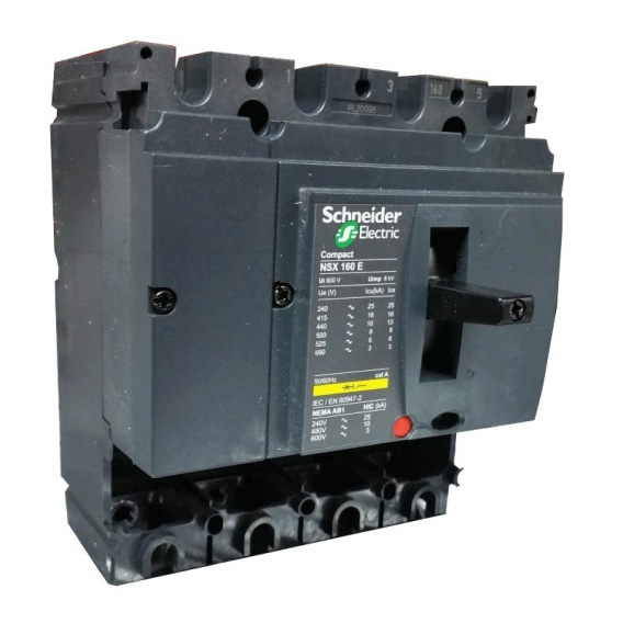 Schneider Kompakt-Leitungsschutzschalter NSX160B 4X160A 16KA NSX160E LV434401