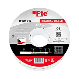 More about FTE Koaxialkabel für TVSAT 5mm aus PVC, weiß, 100 Meter K121EW