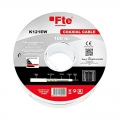 FTE Koaxialkabel für TVSAT 5mm aus PVC, weiß, 100 Meter K121EW