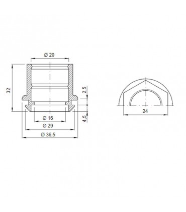 Gewiss Rohrverschraubungskasten für 20mm Rohr IP44 GW50423