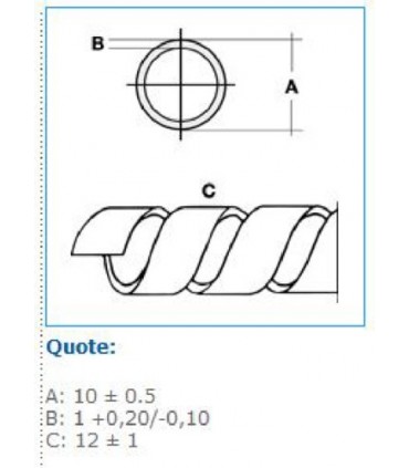 Spiralite rundum-Bocchiotti 8X10, transparent 25-M-B00963
