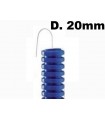Faltenschlauch BLAU mit fadenhebel-Durchmesser 20mm, je meter