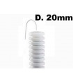 Faltenschlauch WEIß mit fadenhebel-Durchmesser 20mm, je meter