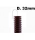 Faltenschlauch BRAUN mit fadenhebel-32mm Durchmesser, je meter