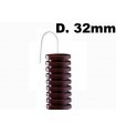 Faltenschlauch BRAUN mit fadenhebel-32mm Durchmesser, je meter