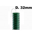 Faltenschlauch GRÜN mit fadenhebel-32mm Durchmesser, je meter