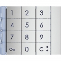 BTICINO Frontblende Zehnertastatur Allmetall 353001