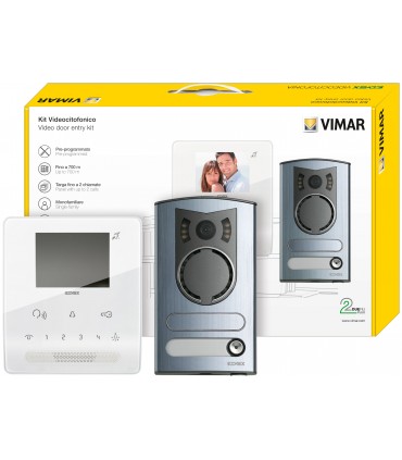 Elvox Videosprechanlage-Set 2 Draft E/Zweifam. Freisprech 7539/M