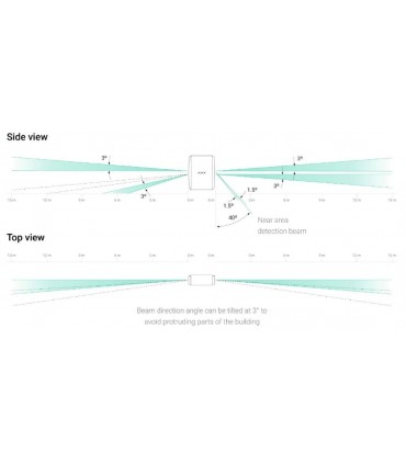AJAX DualCurtain Outdoor Bewegungsmelder Weiß 26072