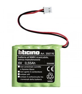 Bticino 6V 0.5Ah Batterie für Innensirenen und Einbruchmeldeanlagen 3507/6