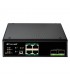 Comelit 4-Port PoE + 2 SFP Gigabit Netzwerk-Switch auf DIN-Schiene IPSWP06N02A