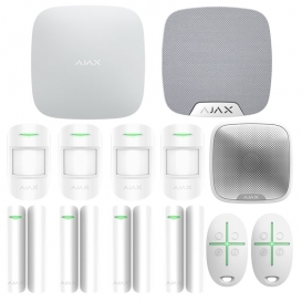 Ajax Wireless Alarm Kit mit Hub 100 Zone Control Panel Weiß