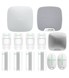 Ajax Wireless Alarm Kit mit Hub 100 Zone Control Panel Weiß