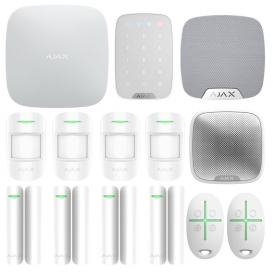 Ajax Wireless Alarm Kit mit Hub2 plus 4G 2 SIM WLAN Steuergerät weiß