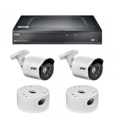 Urmet IP Kit Videoüberwachung 5M mit NVR 4 Kanäle 4K POE 1098/854