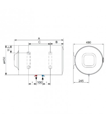 Ariston elektronischer Warmwasserbereiter PRO1 R 80 H/3 EU 80 Liter 3201920