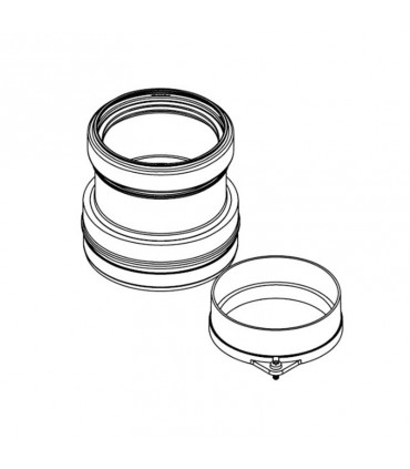 Doppelbausatz für Luft-/Abgasabzug Beretta 80/80mm für Brennwertkessel Exclusive C 20129765