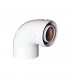 Koaxiale 90°-Kurve für Rauchgasabzugs-Warmwasserbereiter Baxi 60/1000 KHG71410151