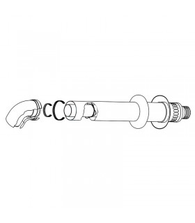 Wandmontierter Rauchgasabzugssatz für Rinnai-Warmwasserbereiter FOT-HX080-007