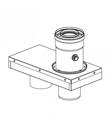Rinnai Abgasadapter Durchmesser 80/80 auf 60/100 FOT-KS080-008