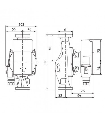 Umwälzpumpe mit Nassläufer Wilo Atmos Pico 30/1-6-180 4232695
