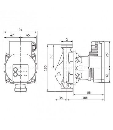 Umwälzpumpe mit Nassläufer Wilo Varios Pico STG 15/1-8-130 4232742