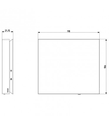 Vimar Touch WLAN wandmontierter Thermostat weiß 02912