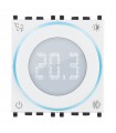 Vimar 2-Modul-Drehthermostat mit Bildschirm Farbe Weiß 02970.B