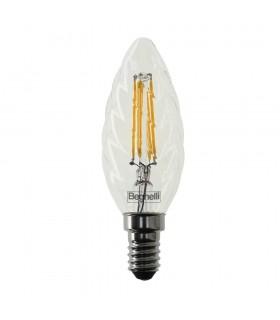 Beghelli tortiglione Glühbirne Zafiro LED E14 4W 2700K warmes Licht 56412