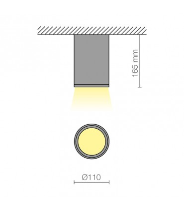 Biffi Luce Delta LED-Aufbaustrahler 24W 3000K Weiß 2621.24.30.08