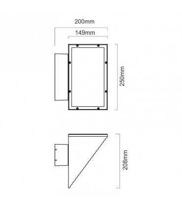 Beneito Faure Comet LED-Wandleuchte 40W 5000K dimmbar IP65 243113-5CR