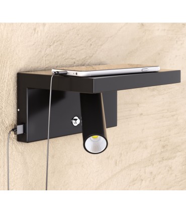 Beneito Faure Wandlicht BEAM NEGRO 5W 2700K USB dimmbar 3959