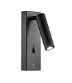 Wandleuchte LED Beneito Faure AUCH, 4W, 2700K, Schwarz, mit USB-4143