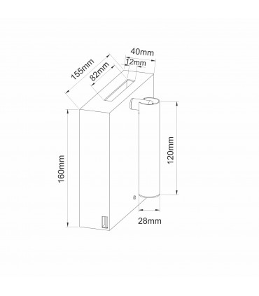 Beneito LED-Wandlicht Faure SWEET 4W 2700K schwarz mit USB 4175
